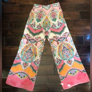 Zara Multicolor Wide Leg Pants